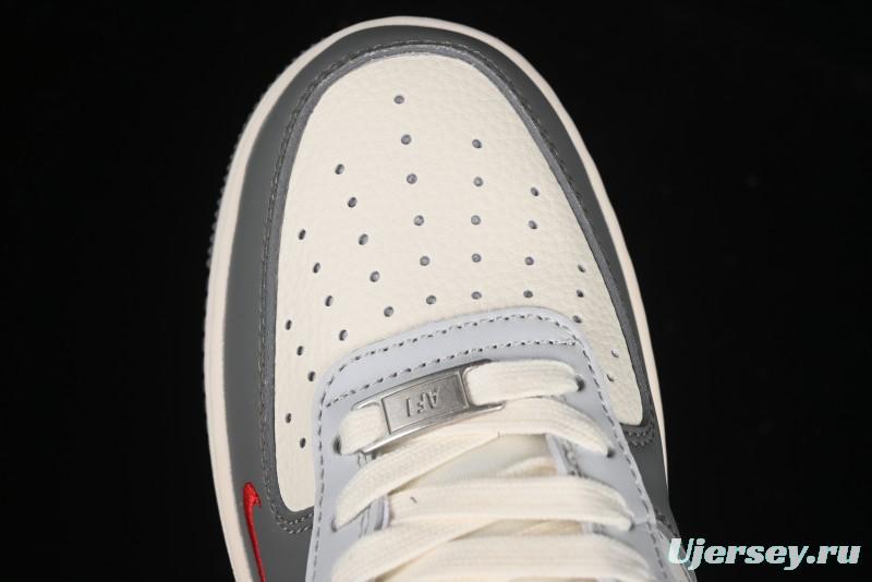 Nike Air Force 1'07 Low The North Face Collaboration Grey Multi-Tone Casual Sneakers - JJ2508-715