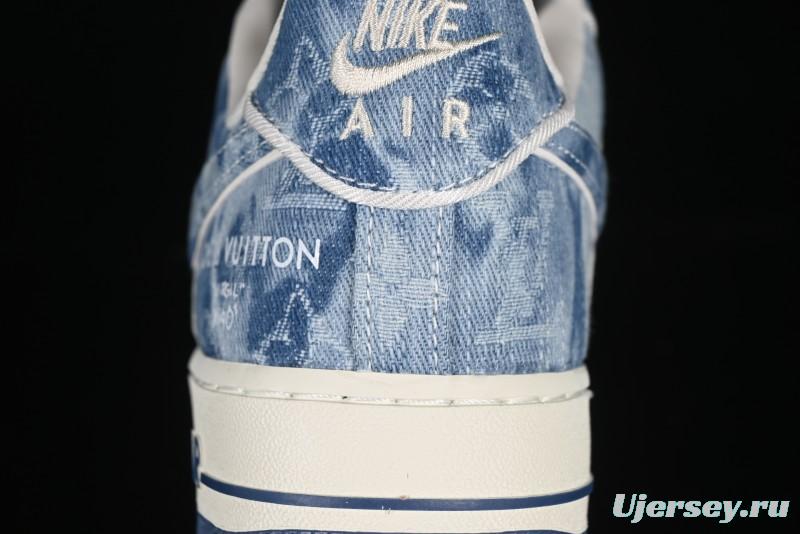 Nike Air Force 1 '07 Low LV Collaboration Blue Denim Casual Sneakers - SC9207-532