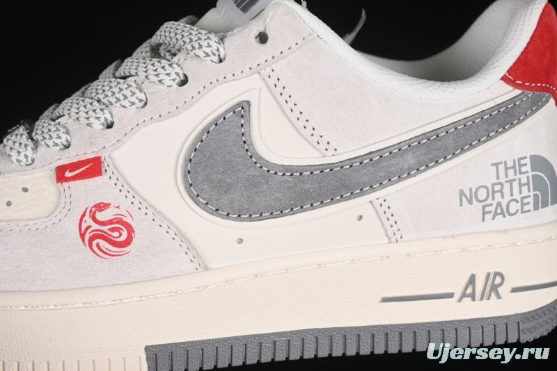 Nike Air Force 1'07 Low The North Face Collaboration Dual-Tone Snake Year Edition Casual Sneakers - YX5066-313