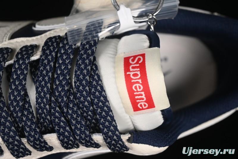 Nike Air Force 1 '07 Low Supreme Collaboration Light Blue Edge Casual Sneakers - HH7518-057