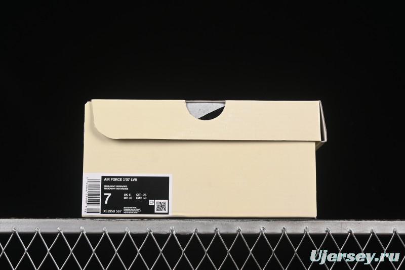 Nike Air Force 1 '07 Low Supreme Collaboration Gradient Gum Sole Casual Sneakers - XS1958-567