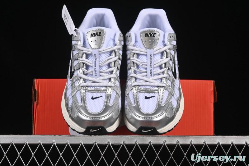 Nike P-6000 Prm Retro Casual Sneakers with Lightweight Design - CD6404-105