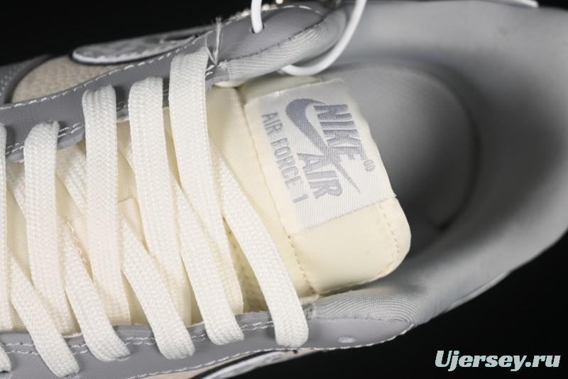 Nike Air Force 1 '07 Low Kaws Collaboration Beige Grey Casual Sneakers - KK1988-077