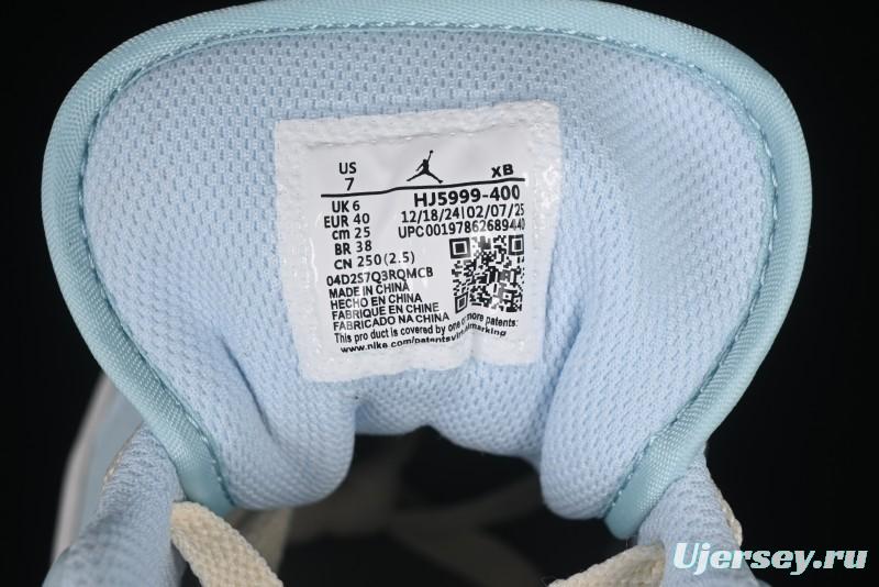 Nike Air Jordan 1 Low AJ1 Mint Blue Casual Lifestyle Sneakers - HJ5999-400