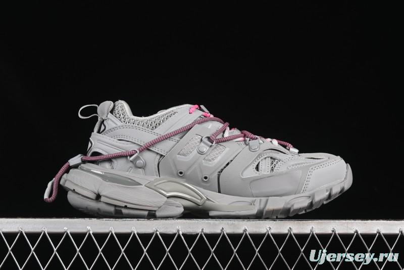 Balenciaga Track Sneaker Tess s.Gomma Res BI ALV/TIS EFF NUBUK/TIS E Waterproof Running Shoes - WTRHK1013