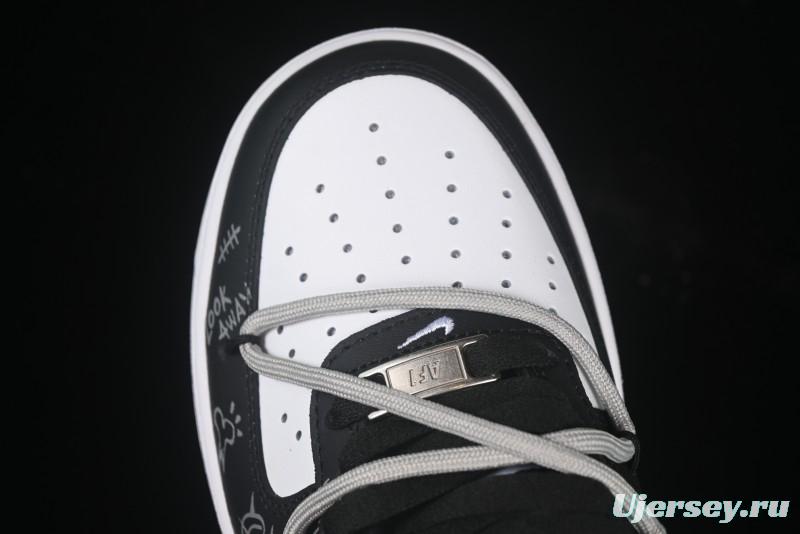 Nike Air Force 1'07 Low Denim Casual Sneakers with Full-Length Air Cushion - ZH0316-071