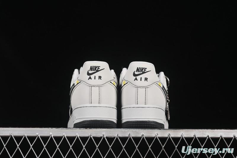 Nike Air Force 1'07 Low GD Collaboration Chrysanthemum Swoosh Casual Sneakers - DF0188-055