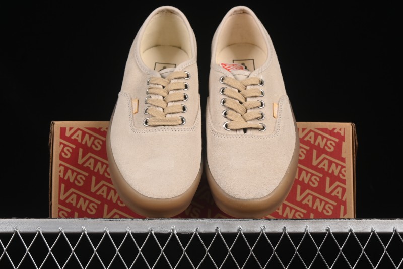 Vans Premium Authentic Suede Retro Sneakers with Translucent Rubber Sole - VN000CRQBYS