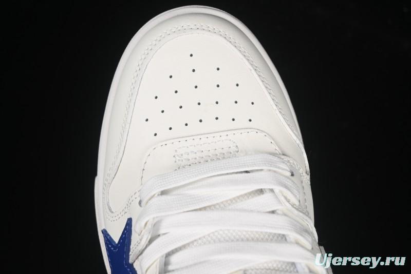 Off-White Out Of Office Low-Top Fashion Sneakers White Blue Star - AJD4