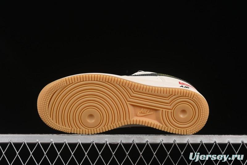 Nike Air Force 1 '07 Low Supreme Collaboration Gradient Gum Sole Casual Sneakers - XS1958-567
