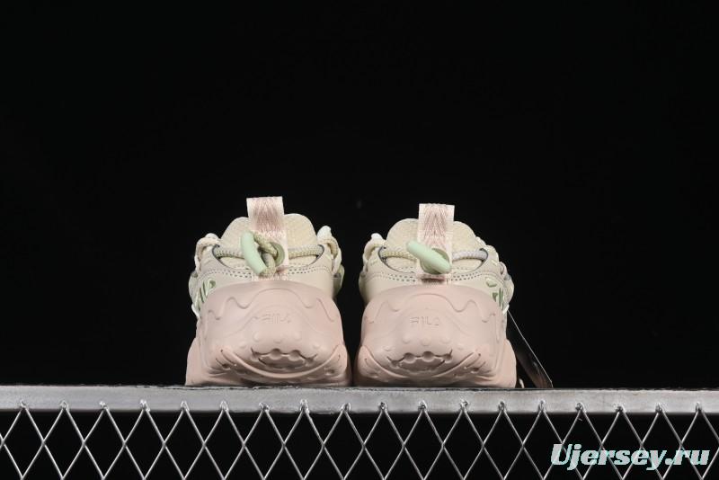 Fila Heritage Fluid Cat Paw 5.0 Vintage Dad Shoes with Lace-Up Design - F12W432101FAP