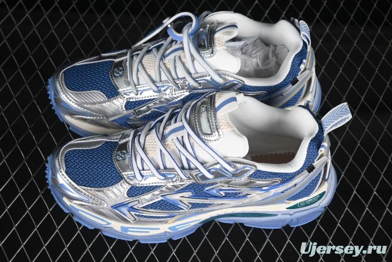 Off-White Be Right Tie-Dye Blue Low-Top Lifestyle Casual Shoes - X.E5