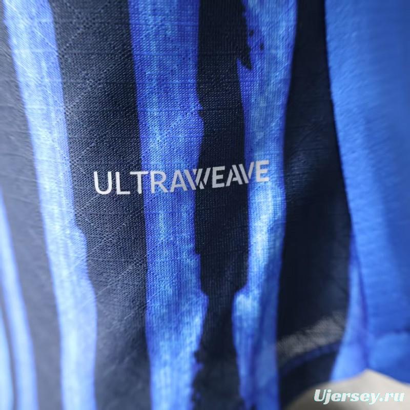 Player Version 25/26 Al Hilal Home Blue with Vertical Stripes Jersey