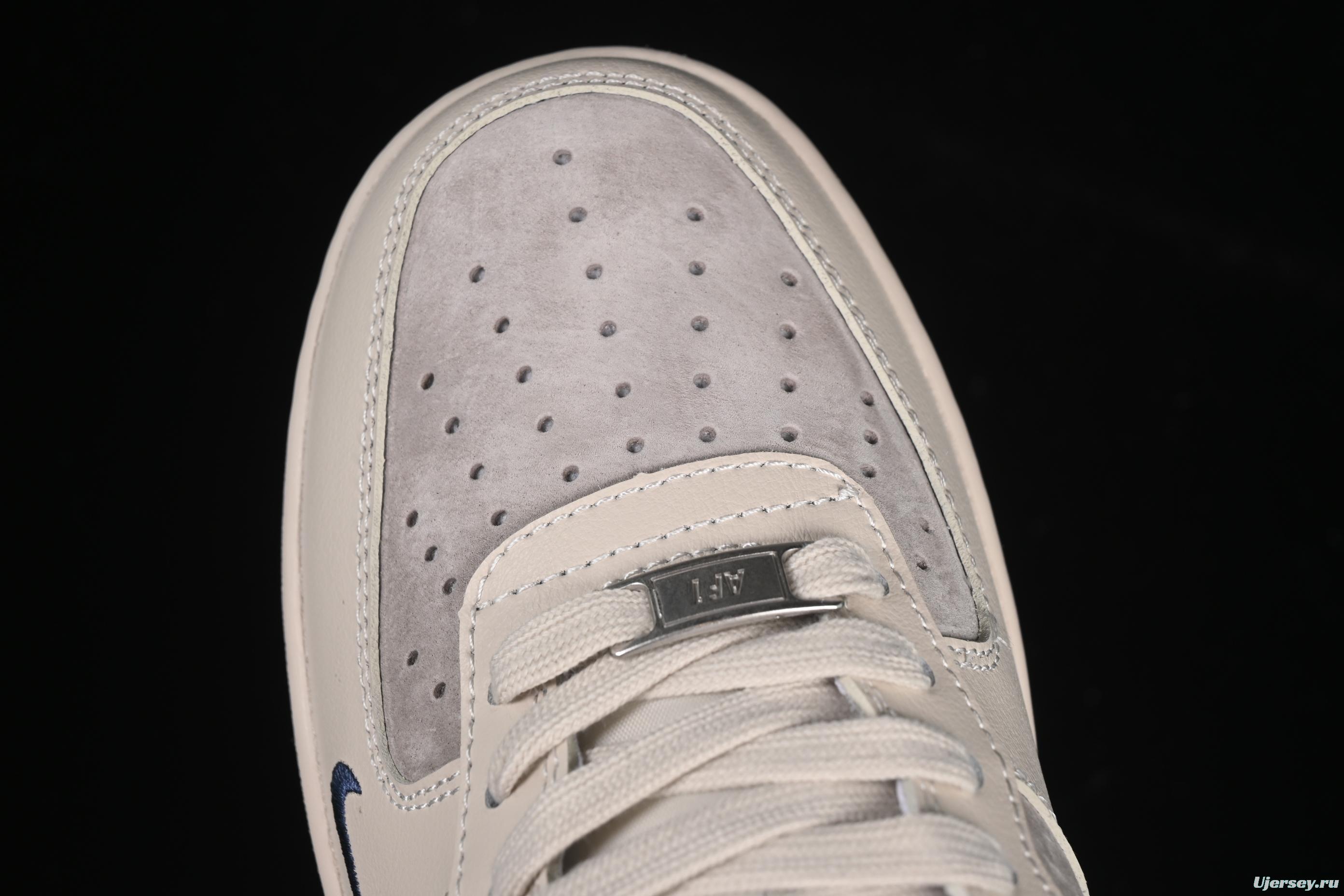 Nike Air Force 1 '07 Low The North Face Collaboration Red Heel Navy Blue Casual Sneakers - XX3168-133