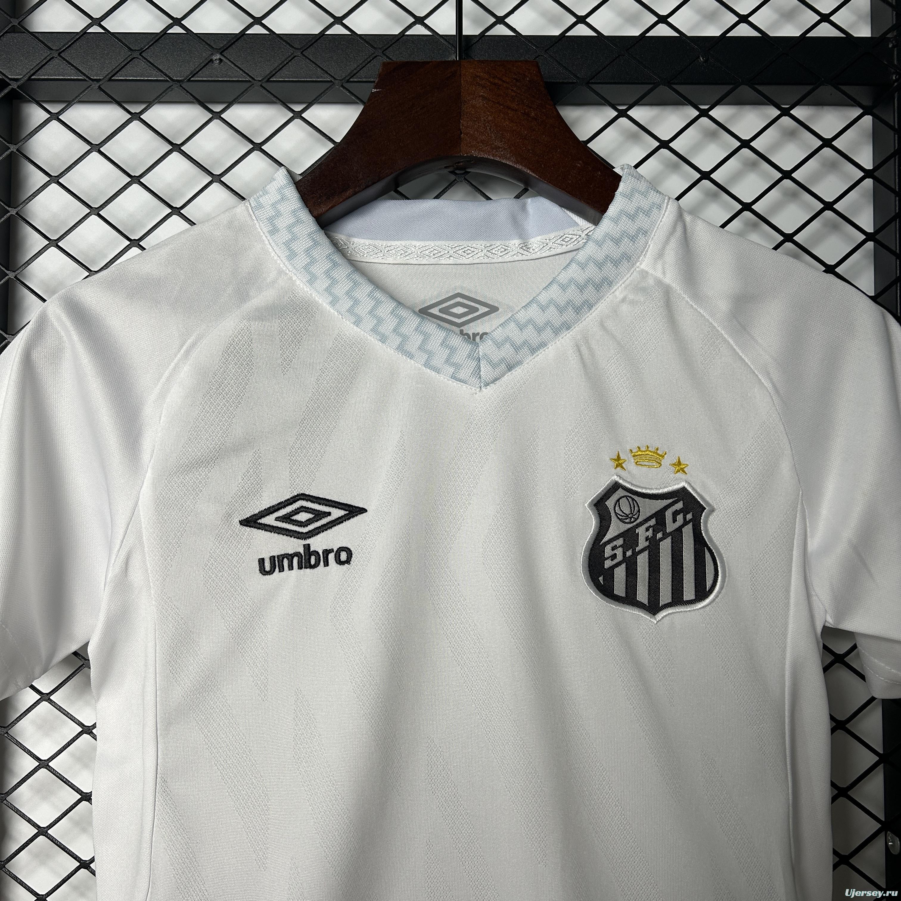 25/26 Kids Santos Home Size 16-28 Jersey