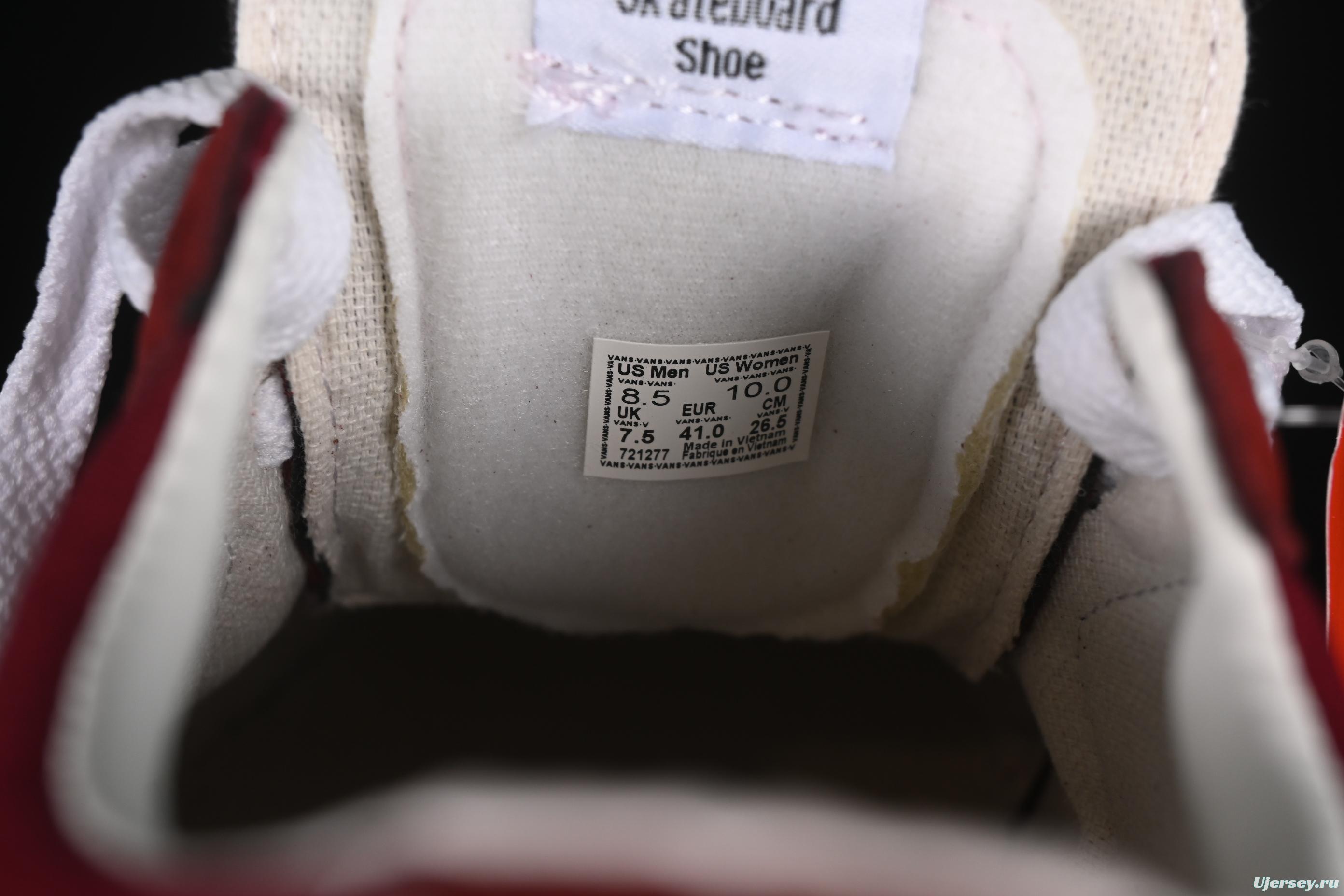 Vans Sk8-Low Burgundy Anti-Slip Casual Skate Shoes - VN0A4UUK5U7