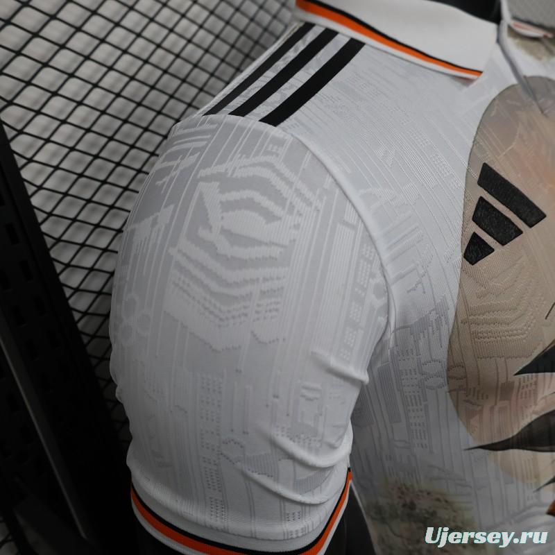Player Version 2025 Japan White with Dragon Ball Goku Graphic Jersey