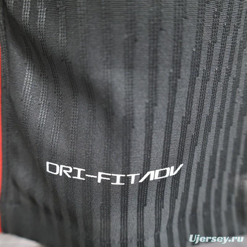 Player Version 24/25 Barcelona x Travis Scott Away Black Jersey With Red Sponsor