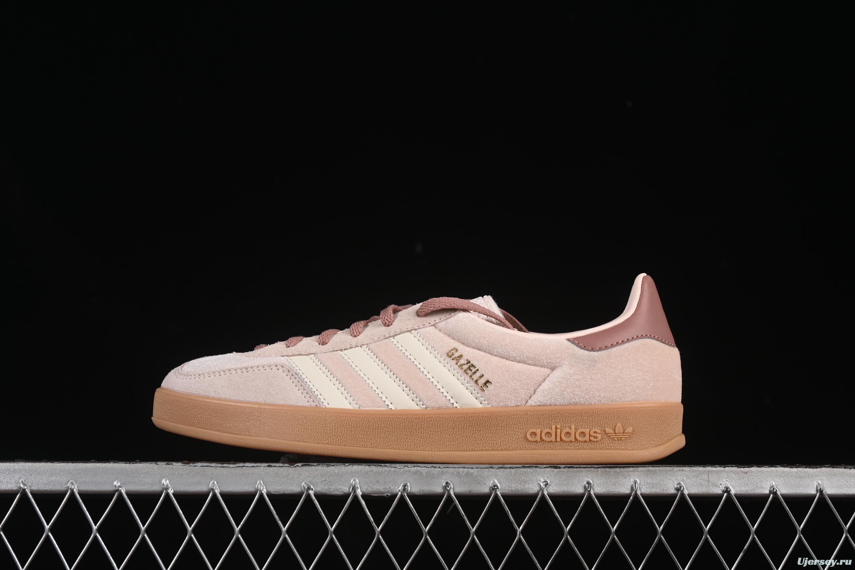 Adidas Originals Gazelle Indoor Retro Casual Slip-Resistant Wear-Resistant Low-Top Sneakers - JR0232