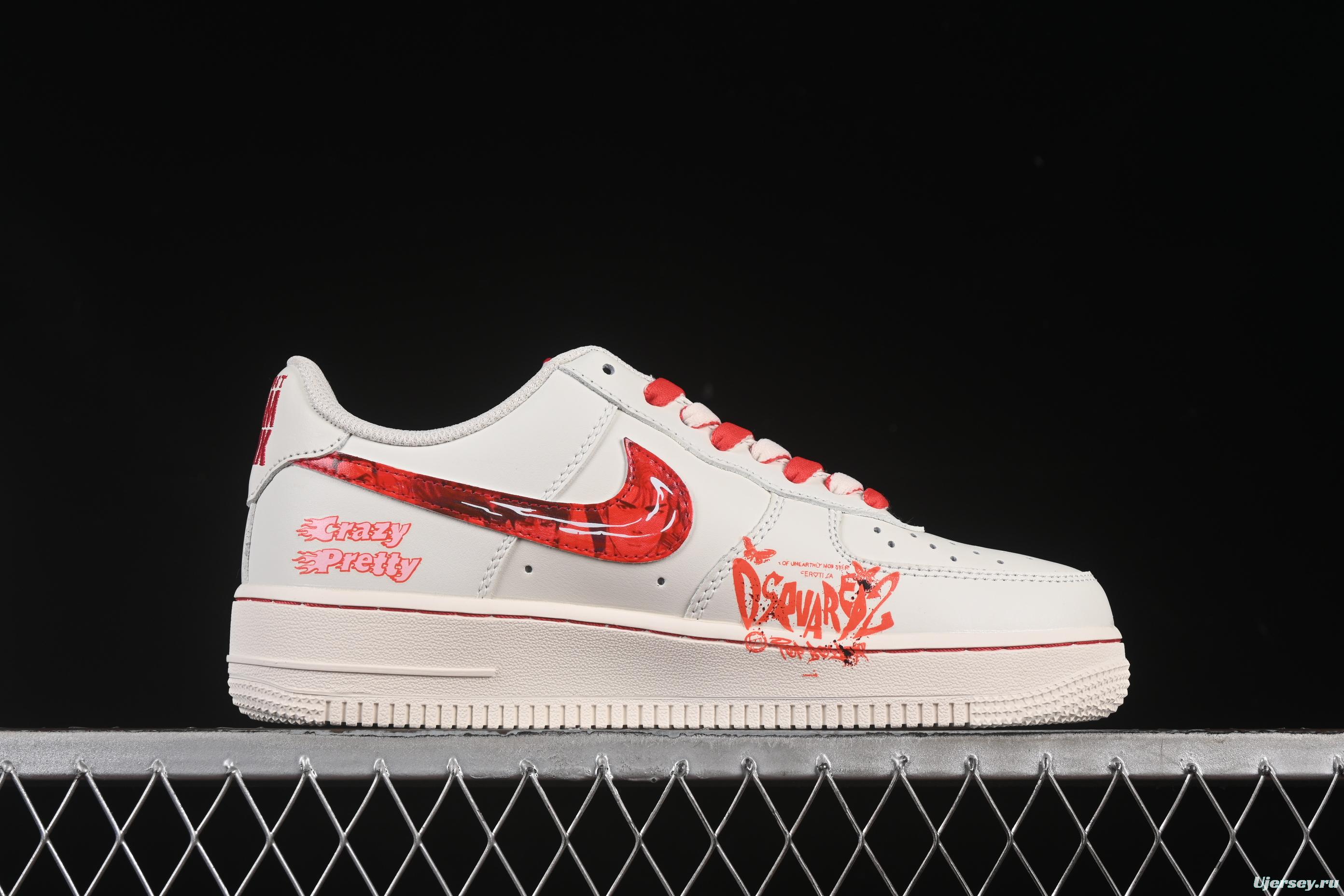 Nike Air Force 1'07 Low "Love Brain" 520 Series Limited Casual Sneakers - SD2023-024