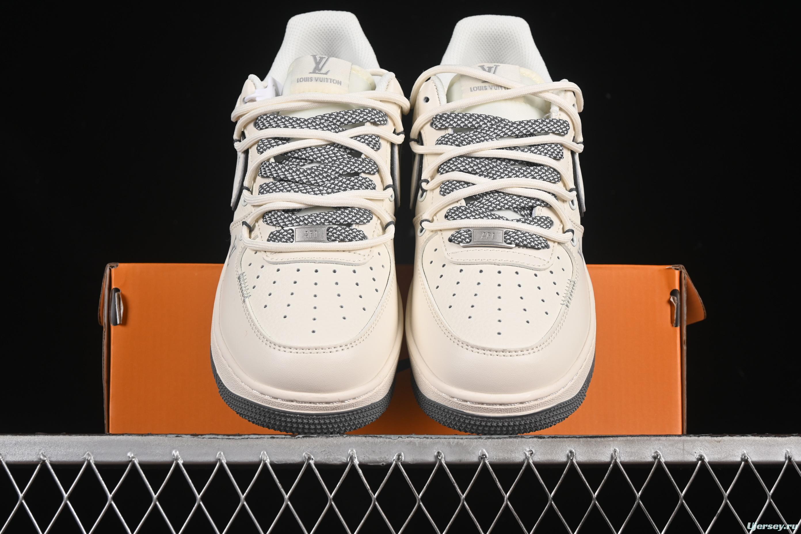 Nike Air Force 1 '07 Low LV Collaboration Beige Sole Drawstring Casual Sneakers - DM6868-100