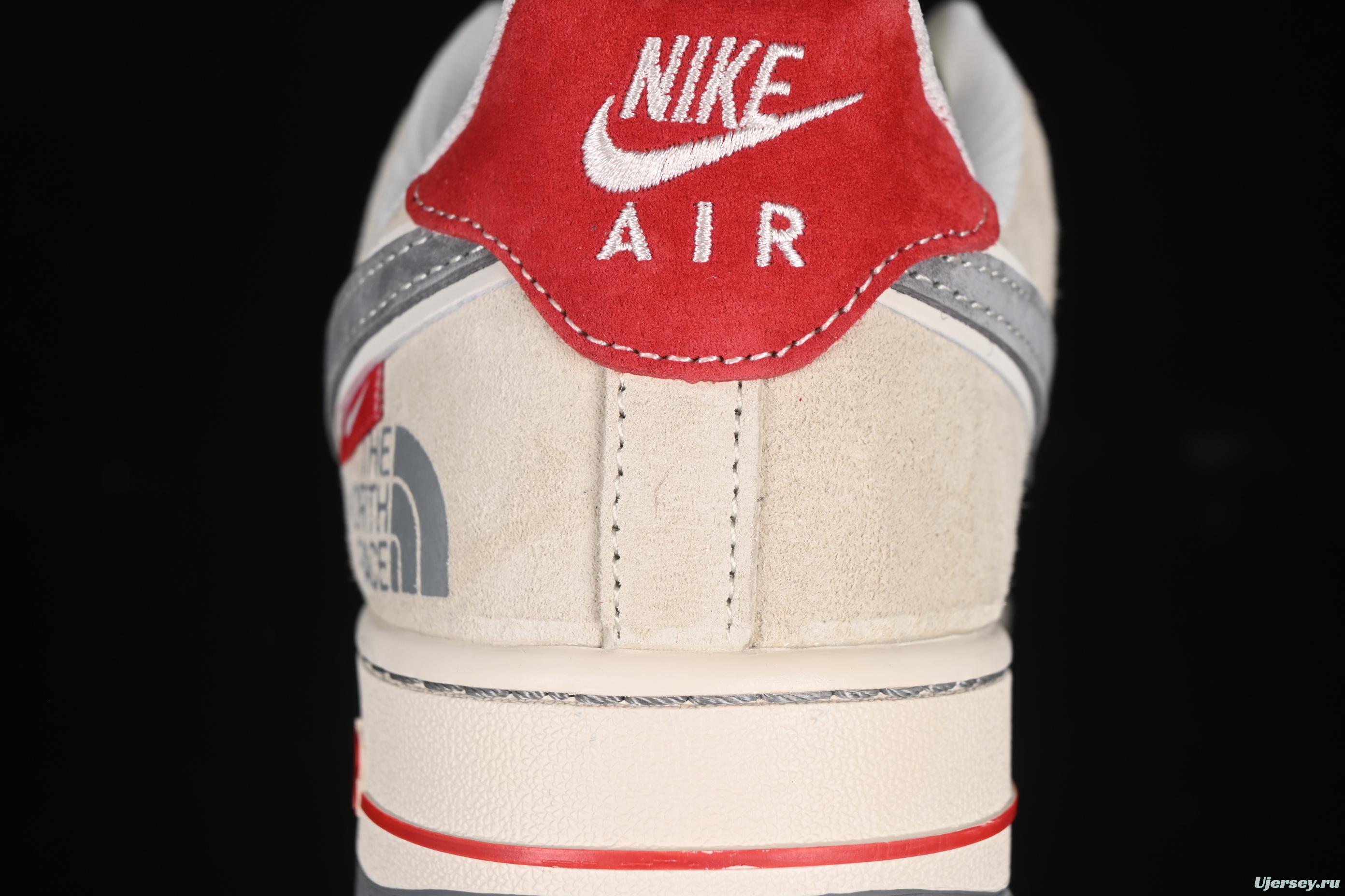 Nike Air Force 1 '07 Low The North Face Collaboration Dual-Tone Grey Casual Sneakers - YX5066-311