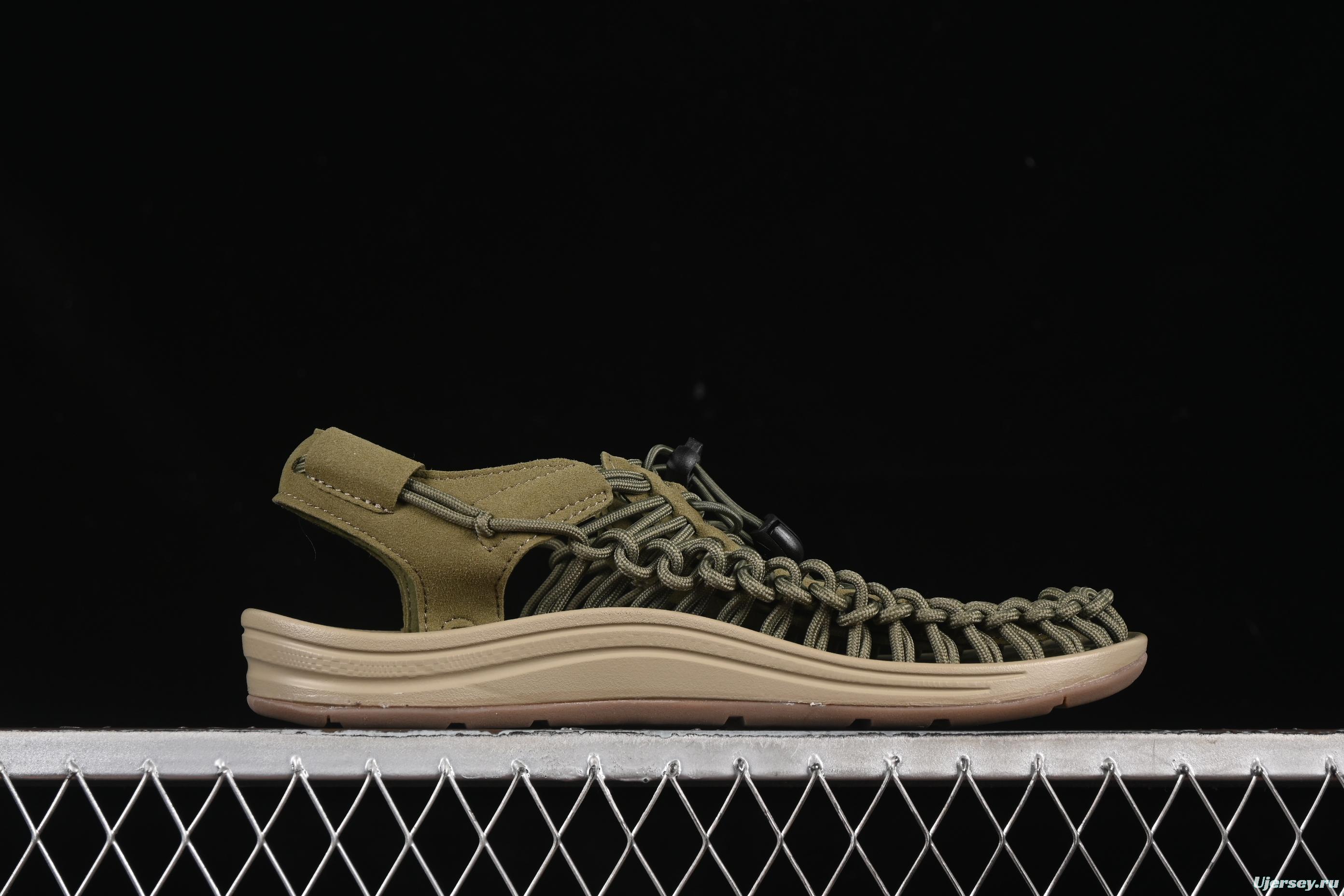 Keen Uneek Flat-M Woven Elastic Strap Casual Outdoor Water Sandals - 1014097