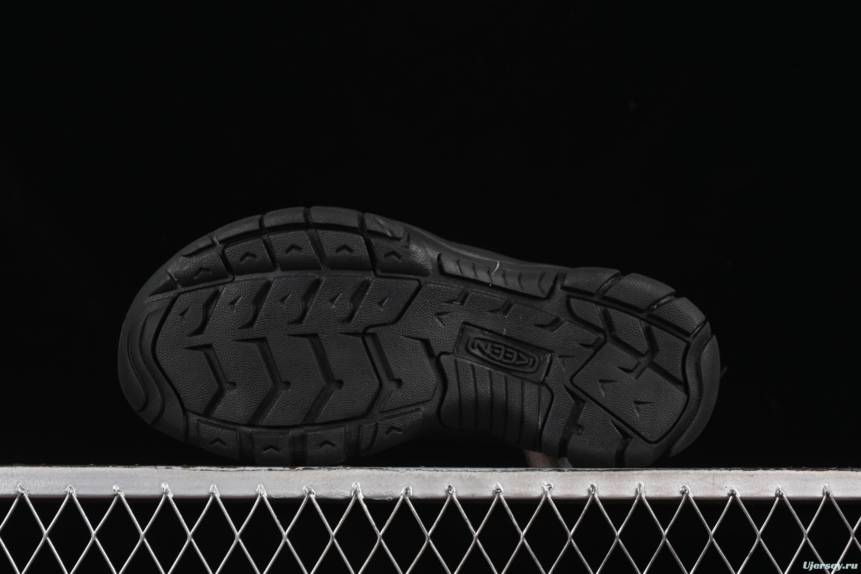 Keen Newport Summer Trendy Woven Elastic Strap Water Hiking Outdoor Sandals - 1022258 Black White