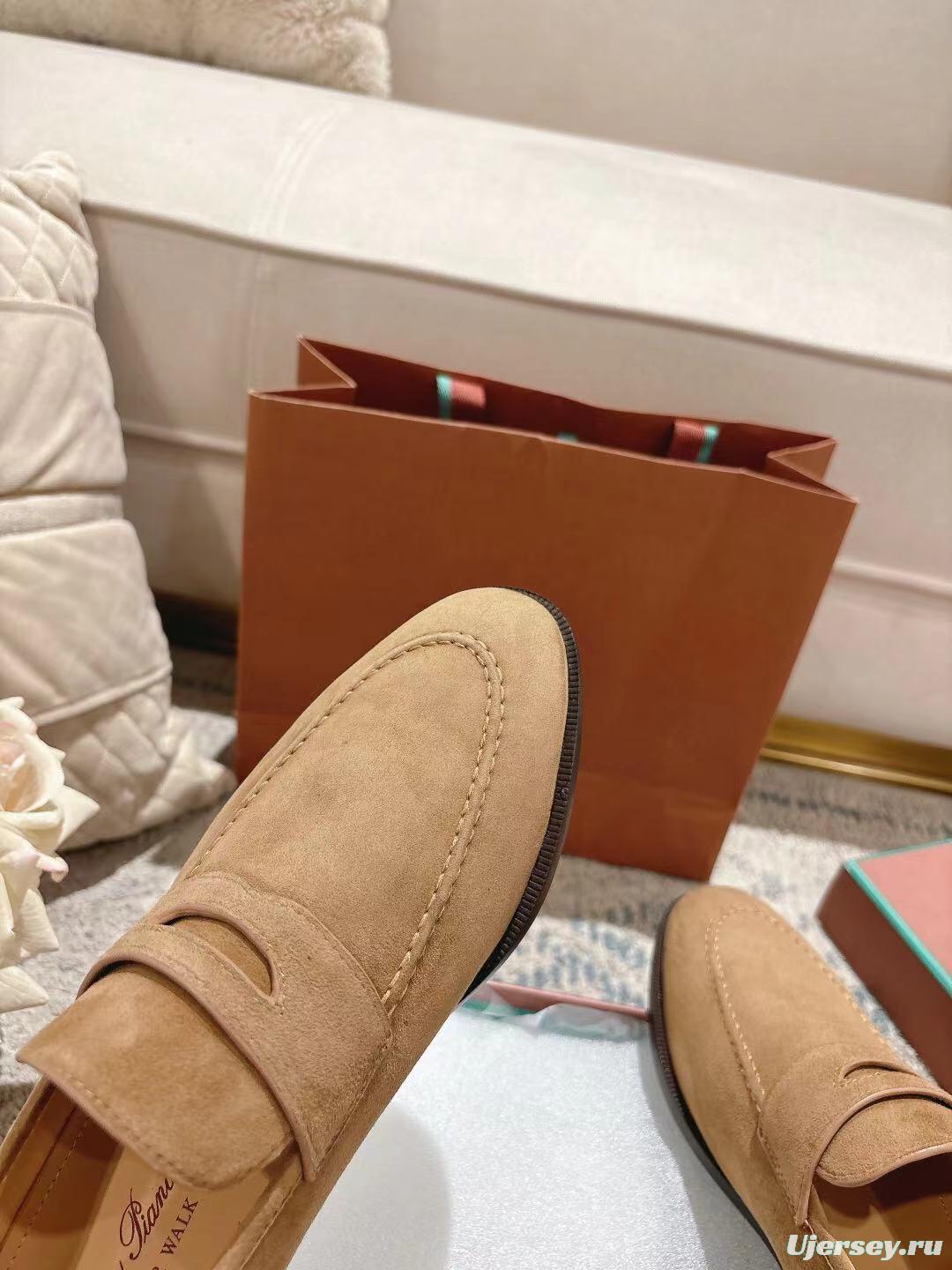2025 Women LP Tan Suede Loafer LY00320