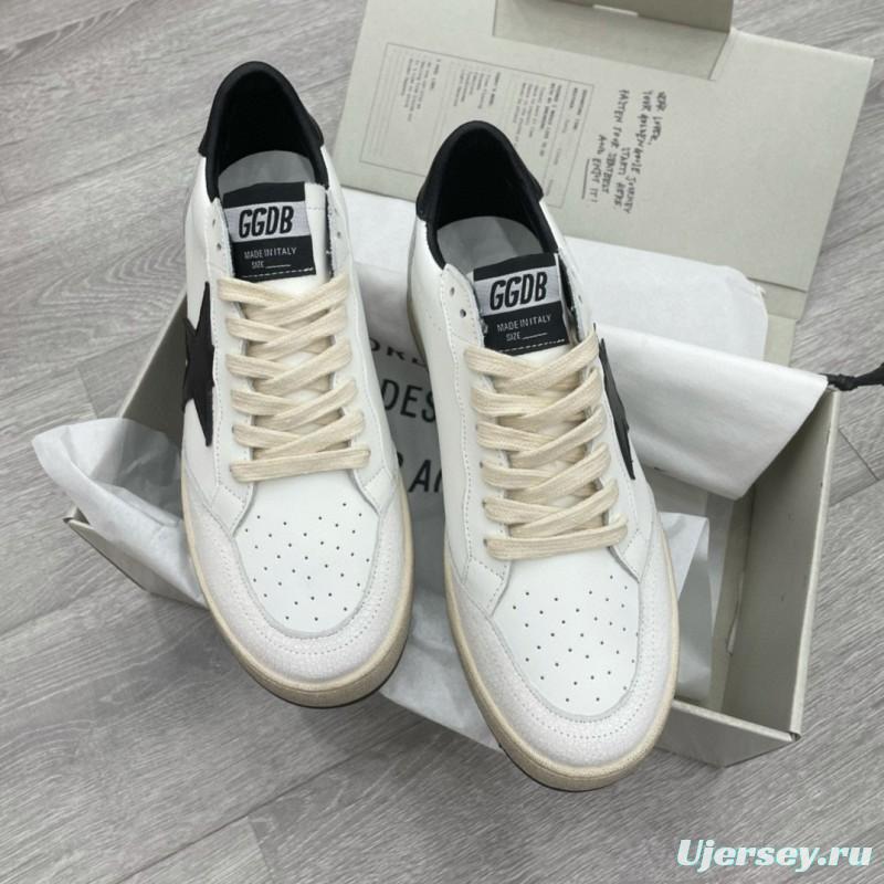 2024 Unisex GGDB White Black Leather Sneakers MJ00260
