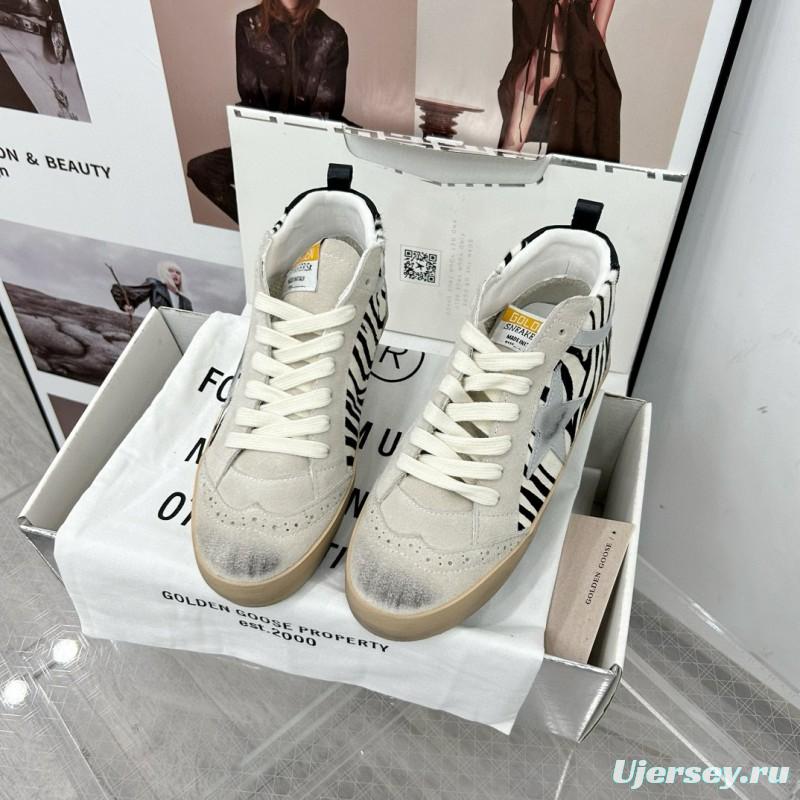 2024 Unisex GGDB Black White Grey Suede High Top Sneakers MJ00300