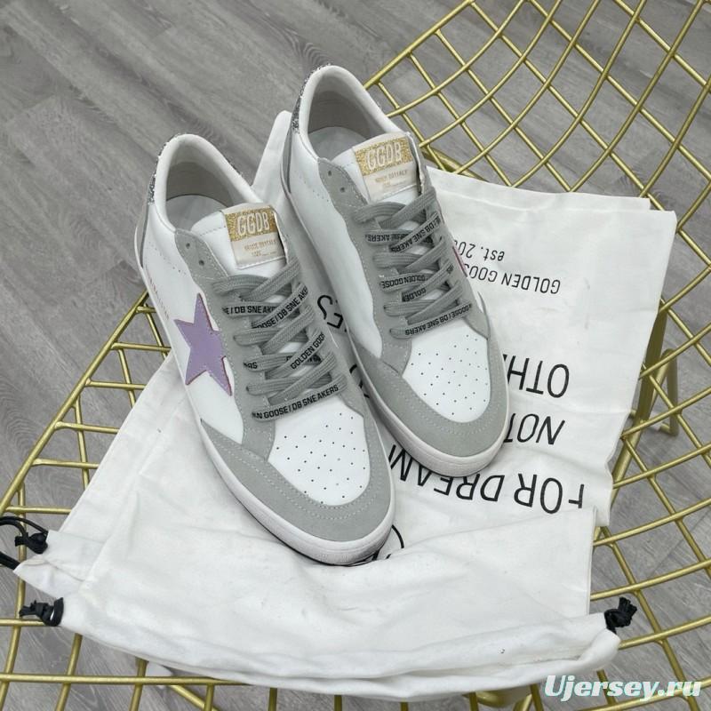 2024 Unisex GGDB White Purple Grey Leather Suede Low Top Sneakers MJ00260