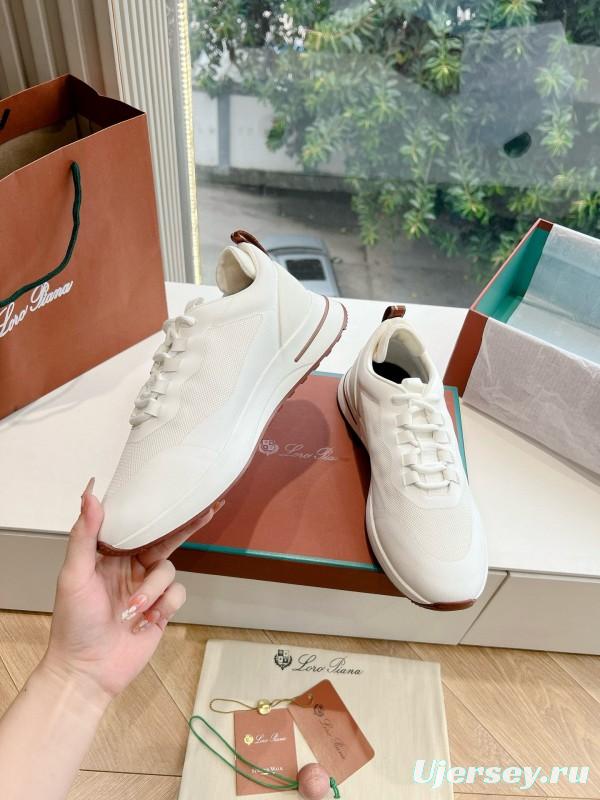2024 Unisex Le Parmentier White Knit Top Version Thick Sole Casual Shoes MJ00340(F)