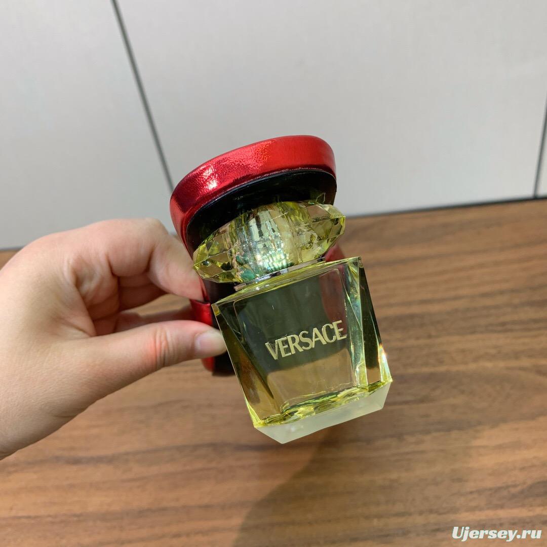 2025 VERSACE Red Leather Slippers