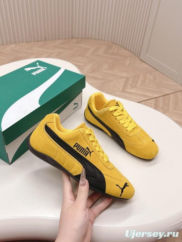 2025 Women Puma Yellow Suede Speedcat Sneakers LY00280
