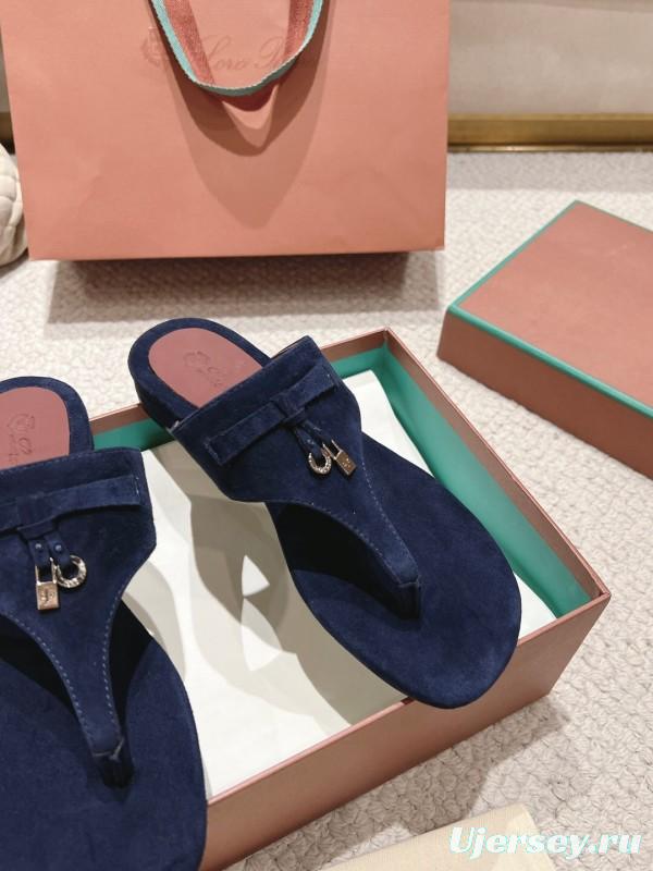 2025 Slippers LP Navy Velvet Slippers LY00300