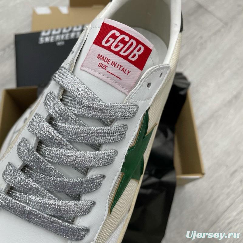 2024 Unisex GGDB White Green Suede Leather Sneaker MJ00260