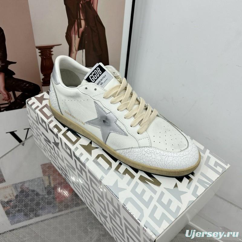 2024 Unisex GGDB White Grey Leather Low Top Sneakers MJ00260