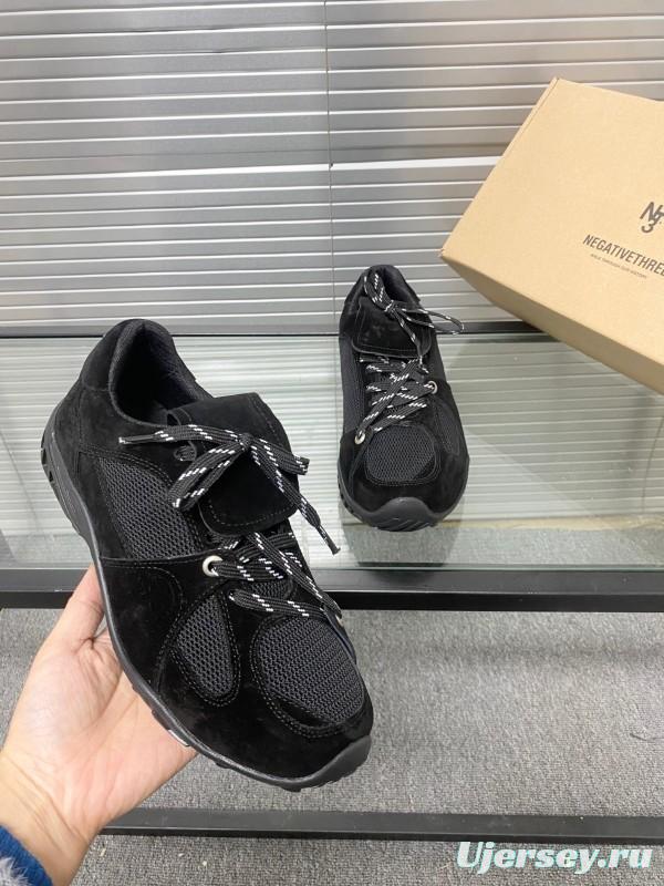 2025 Unisex Puma Black Mesh Leather Sneakers KFY00280