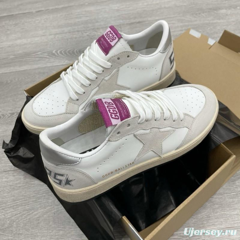2024 Unisex GGDB White Grey Suede Leather Sneakers MJ00260