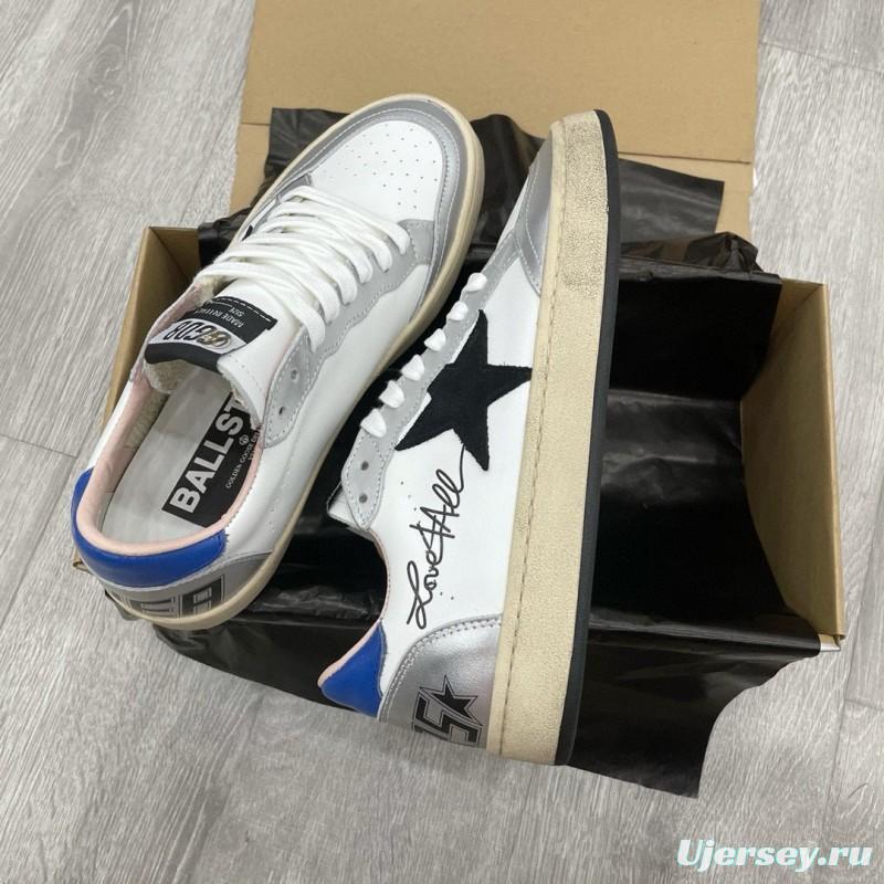 2024 Unisex GGDB White Grey Blue Leather Sneakers MJ00260