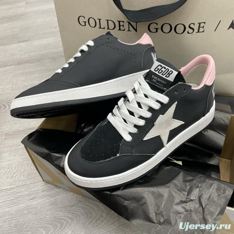 2024 Unisex GGDB Black Pink Leather Suede Sneakers MJ00260