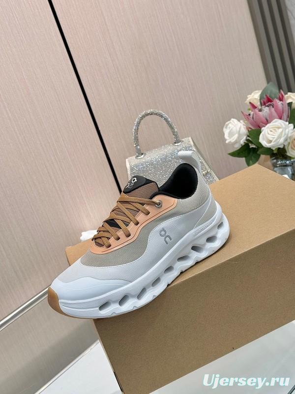 2025 Women Loewe Beige White Mesh Sneakers