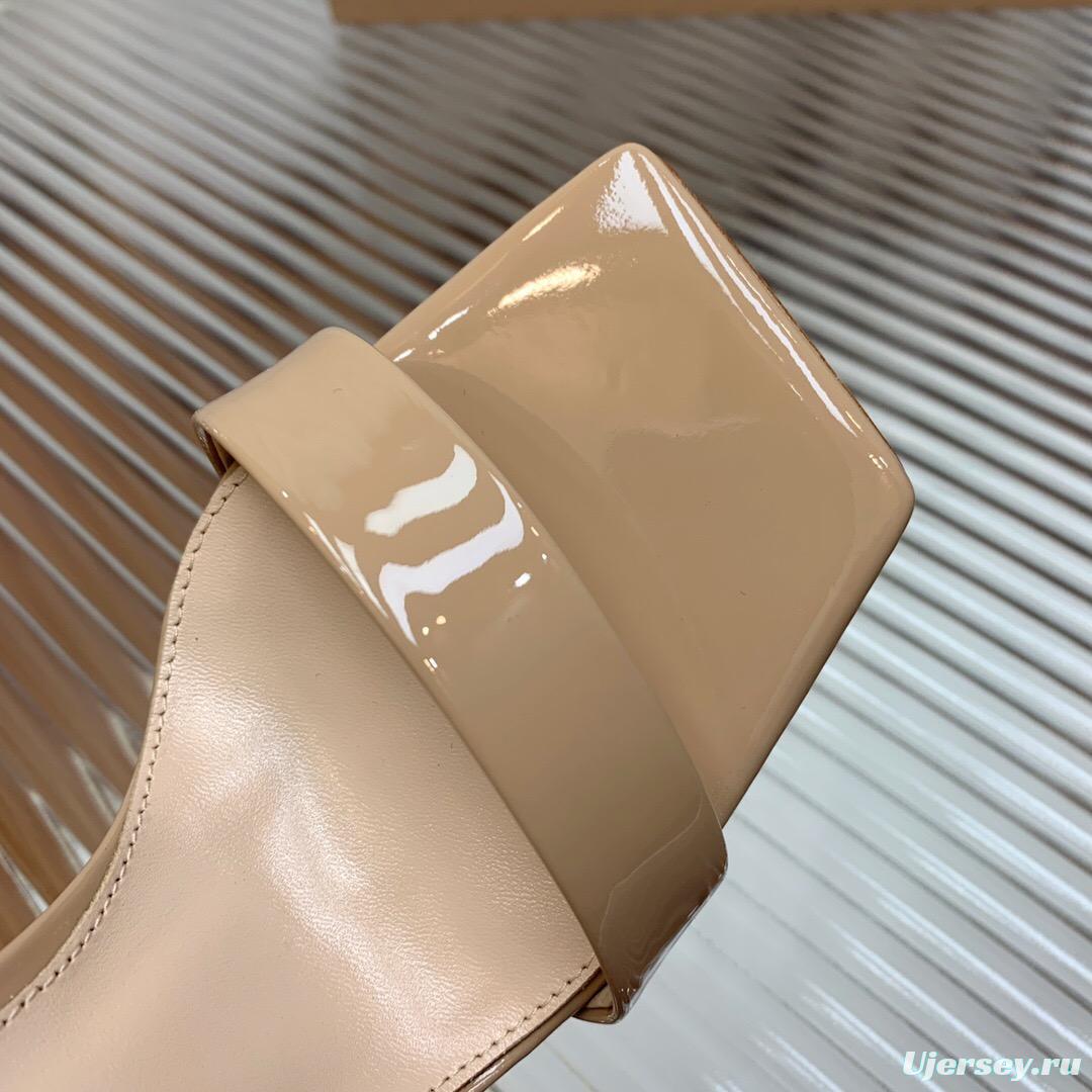 2025 Women Gianvito Rossi Beige Patent Leather Sandals