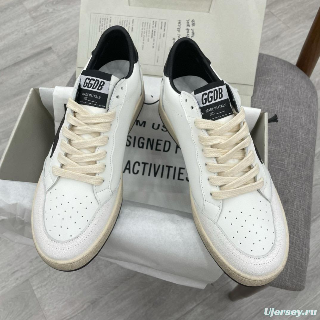 2024 Unisex GGDB White Black Leather Sneakers MJ00260