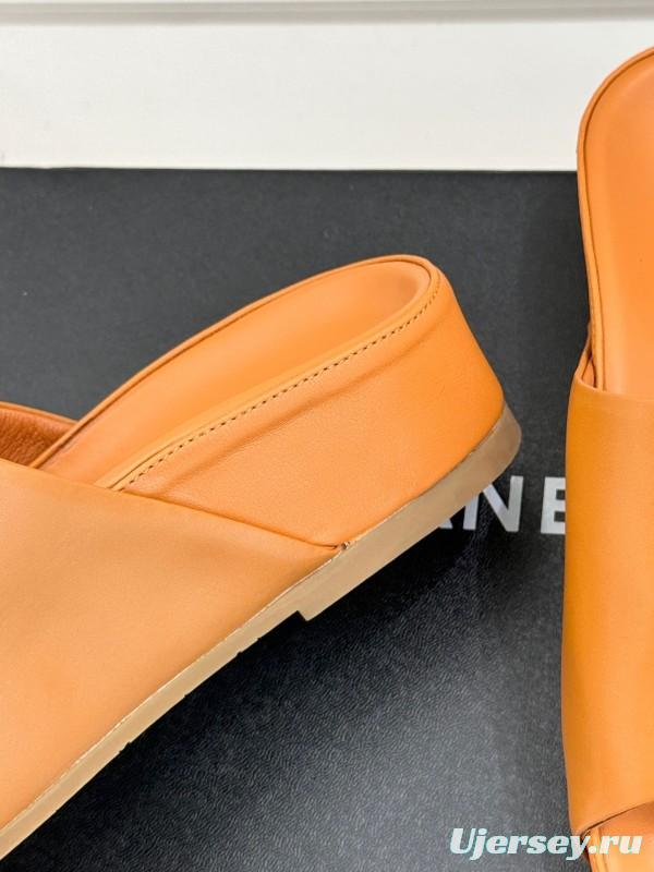 2025 Slippers Chanel Brown Leather Slippers