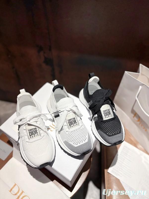 2025 Unisex Dior Black Grey Flyknit Sneaker LY00260