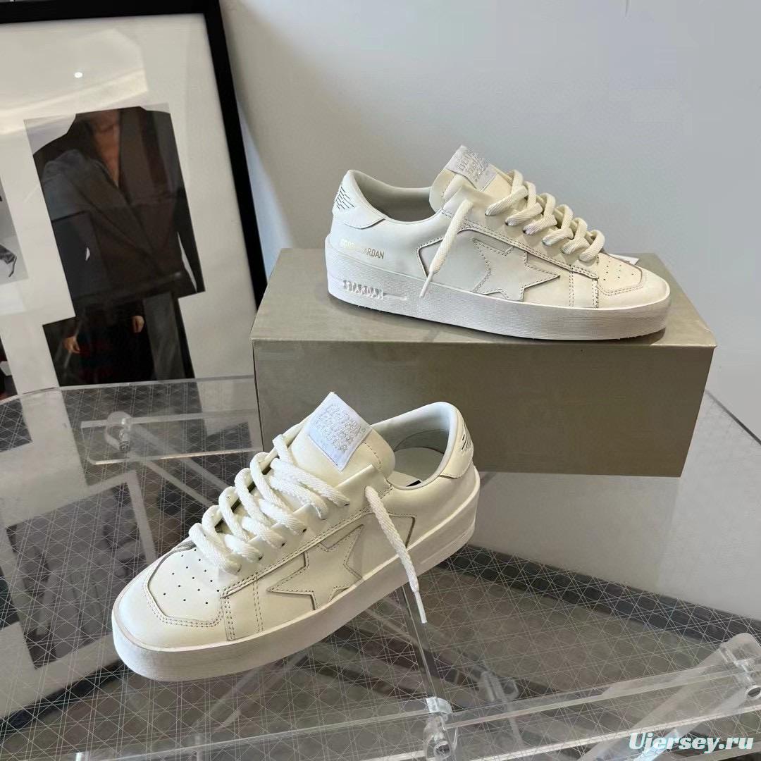 2024 Unisex GGDB White Leather Low Top Sneakers MJ00260