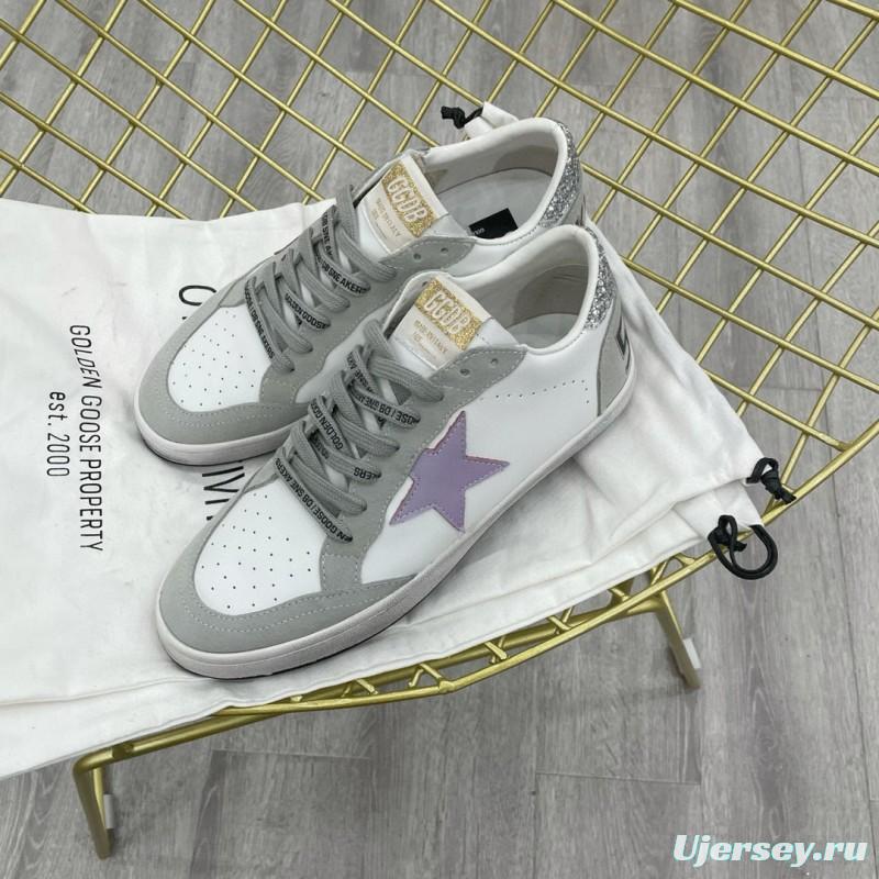 2024 Unisex GGDB White Purple Grey Leather Suede Low Top Sneakers MJ00260