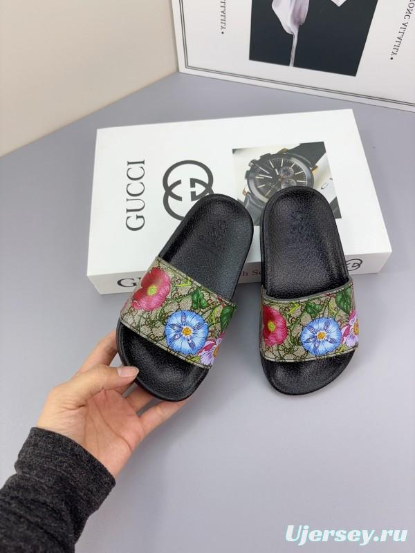 2025 Slippers Gucci Multicolor Canvas Slippers